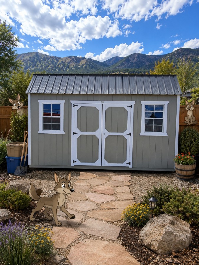 “The Coyote Cache” 10x16 Lofted Barn